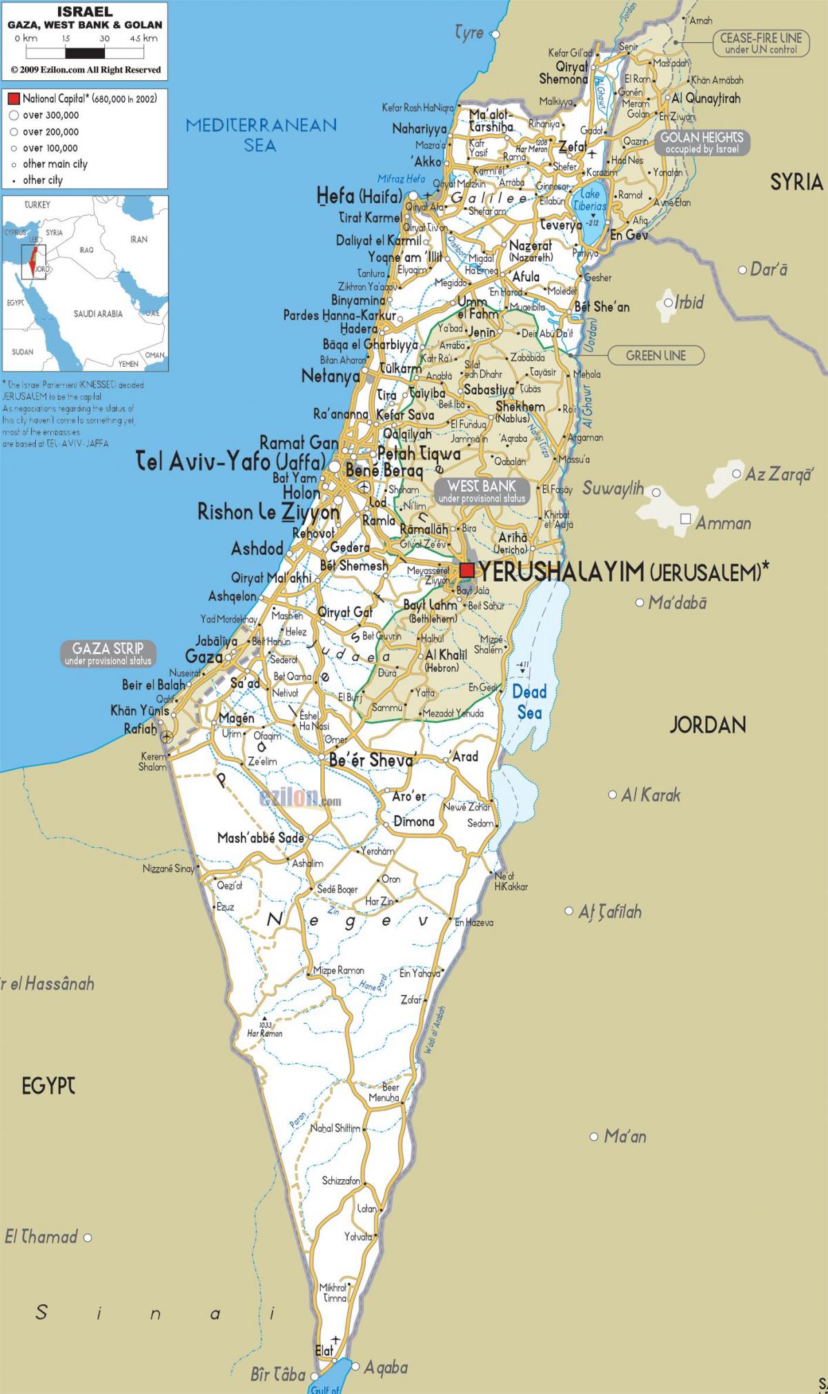 mapi izraela putevi