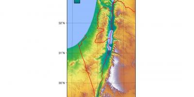 Mapi izraela elevacija
