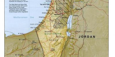 Mapi izraela geografiju 