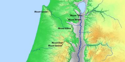 Mapi izraela planinama