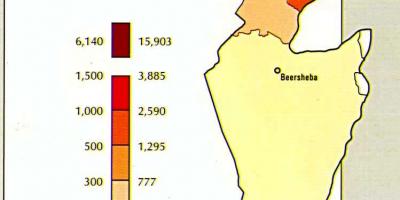 Mapi izraela populacije