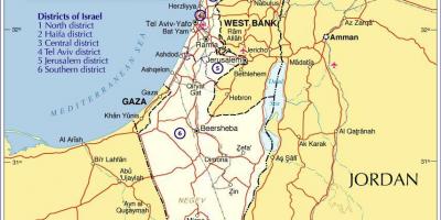Izrael regionima mapu